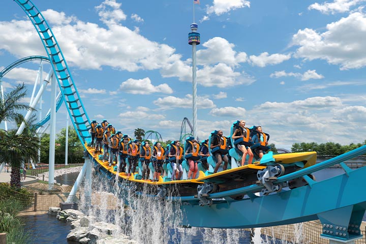 montanha-russa Pipeline seaworld