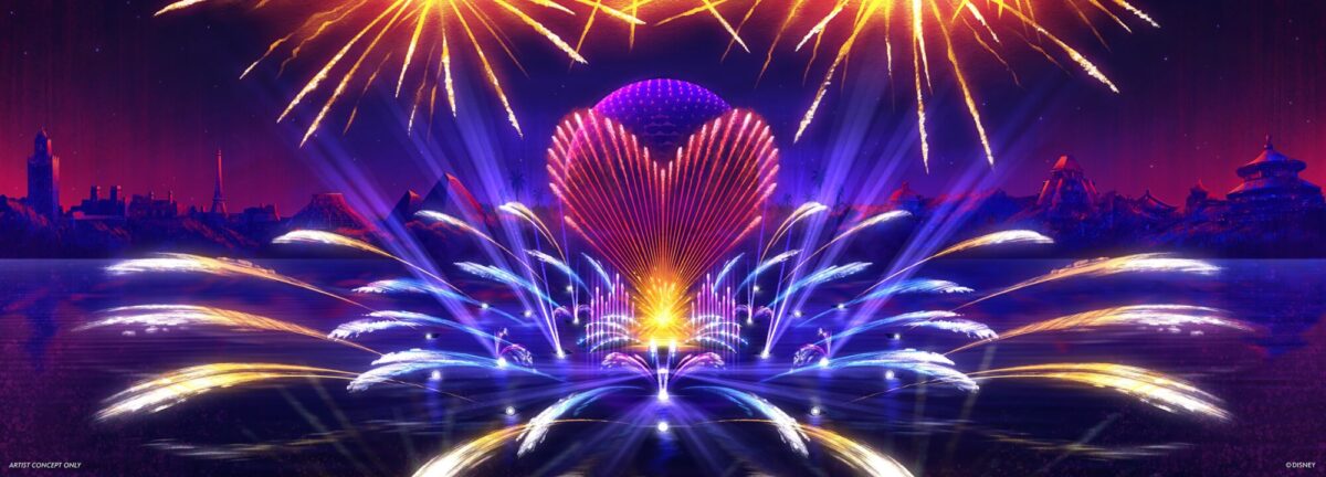 Novo show de fogos no Epcot para celebrar os 100 anos da Walt Disney Company