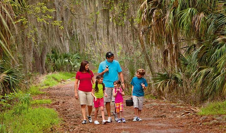 Passeio em família curtindo a natureza na Flórida