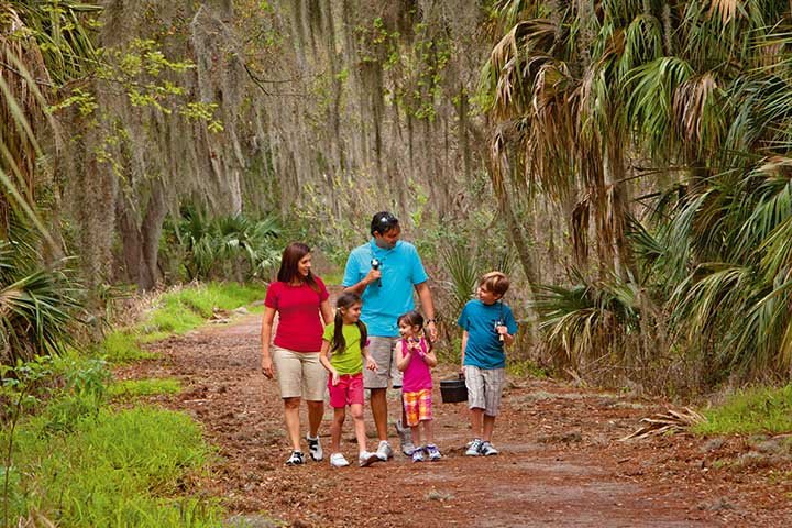 Passeio em família curtindo a natureza na Flórida