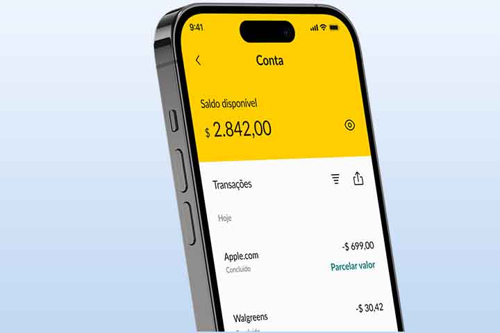 Parcelamento do cartão da Nomad nos Estados Unidos